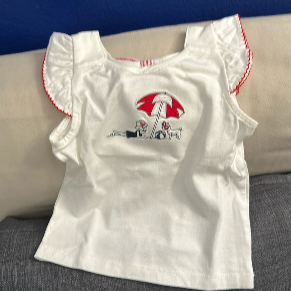 Janie and Jack tank top with beach motif